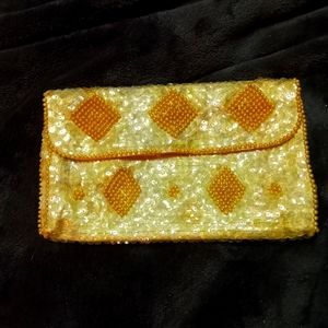 Vintage beaded clutch